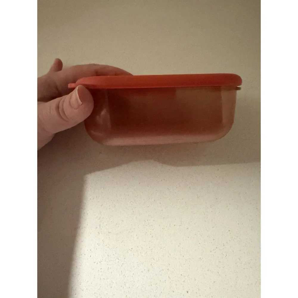 Tupperware Rock 'N Serve 1 Cup Container #3387A and Lid 3388A